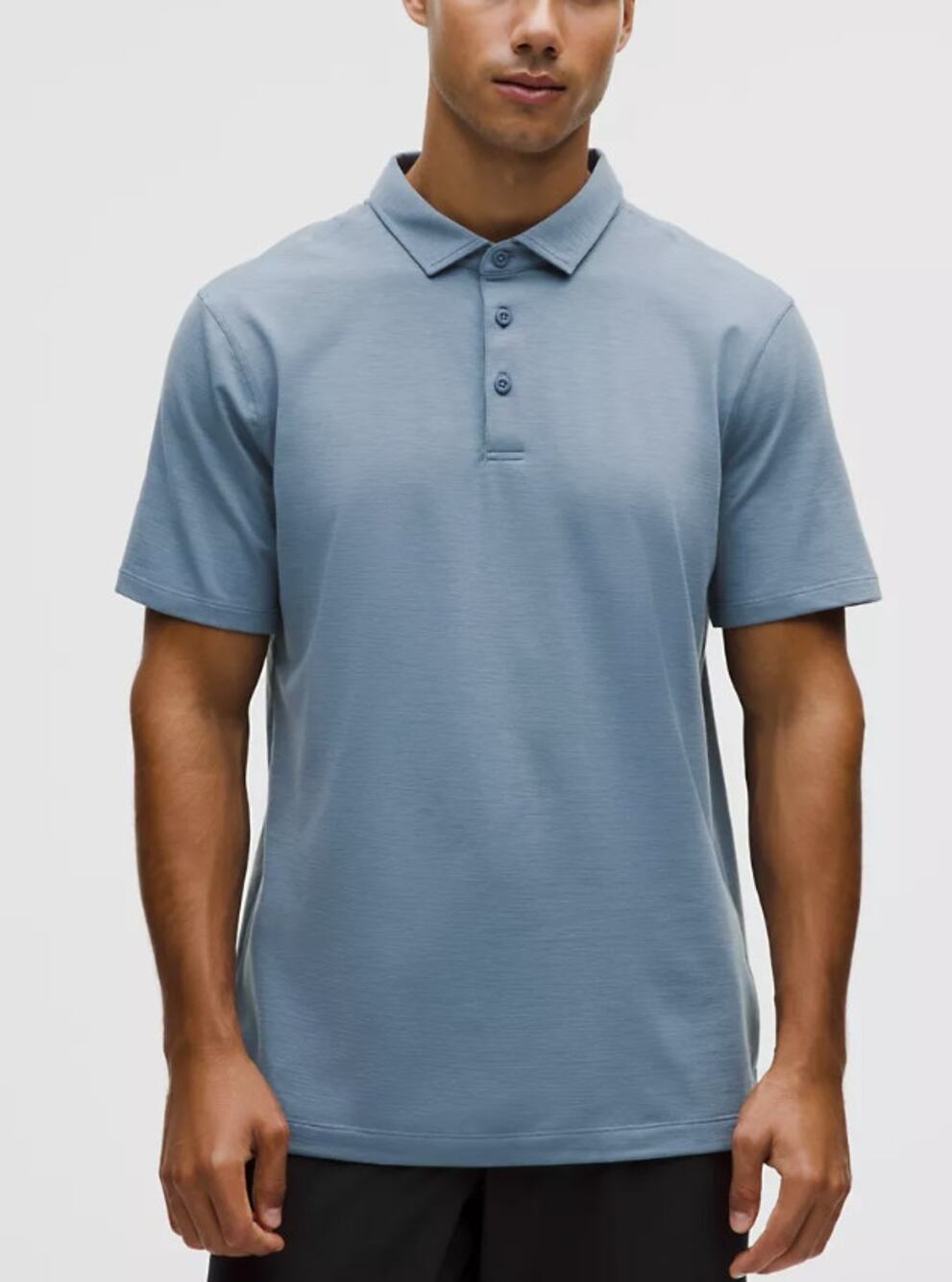 EUC Mens Lululemon Polo Large Light Blue MSRP $88